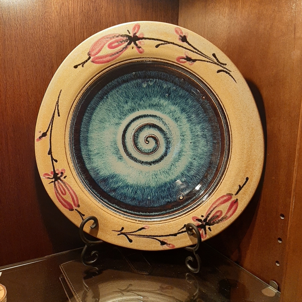 Original, handmade pottery plate by Jason Bove